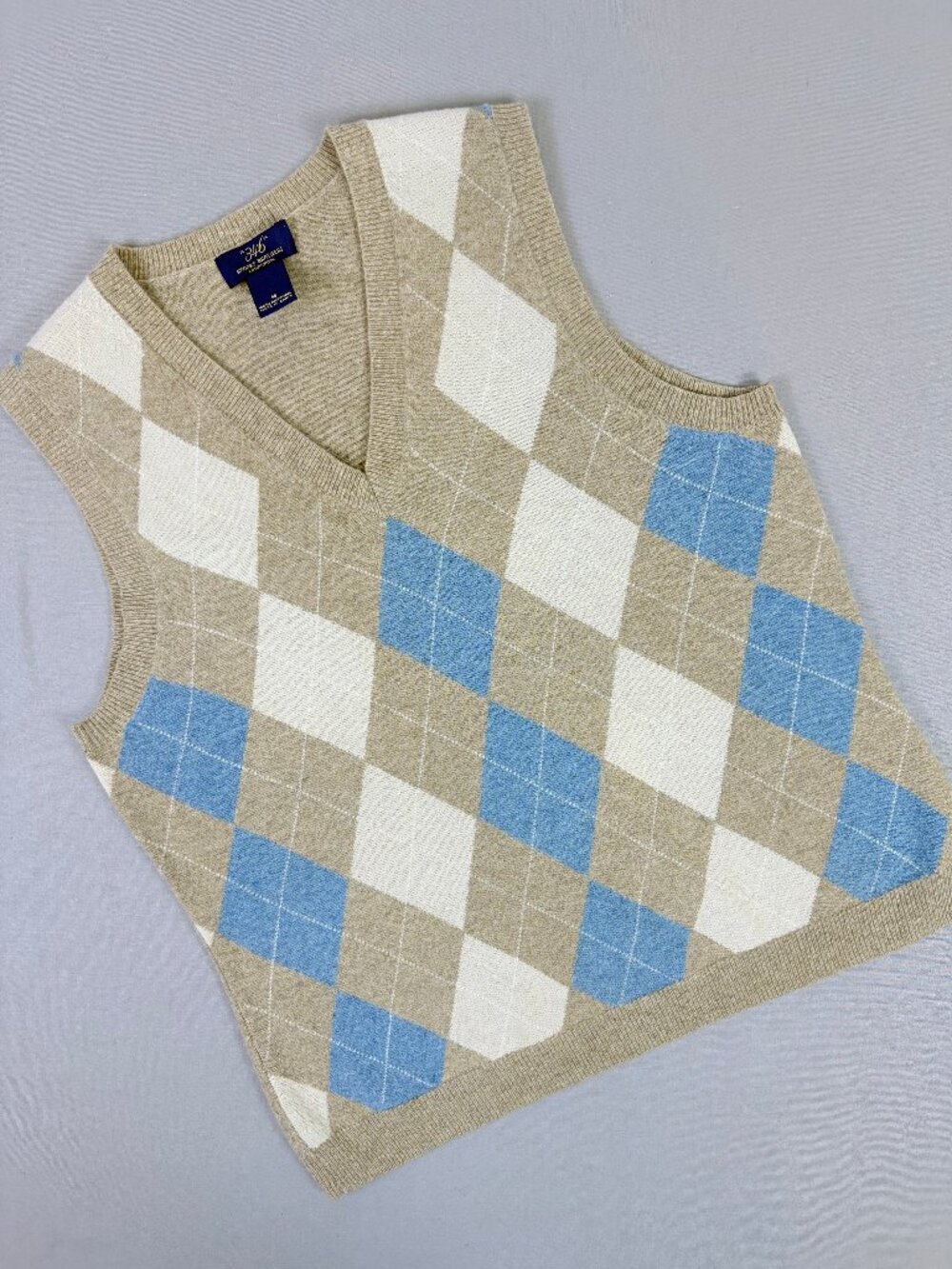 Brooks Brothers 346 100% Lambswool Argyle Sweater Vest Men's M Preppy